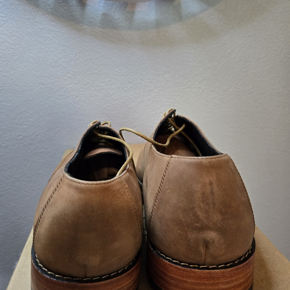 Nisolo Calano Oak Color Oxford Elegant  Leather Men's Shoes - Picture 7 of 12